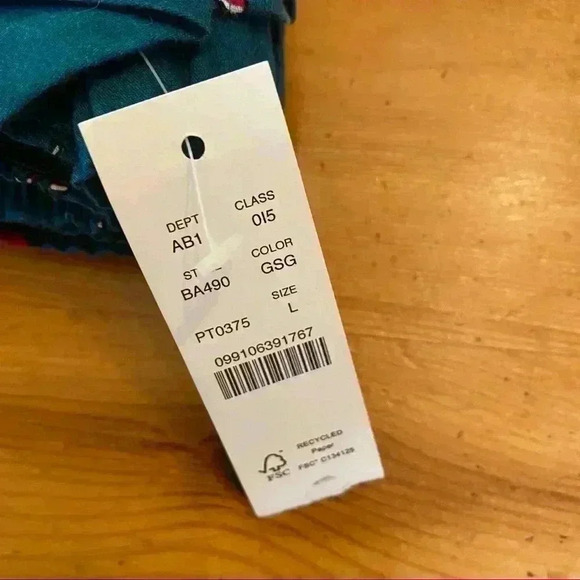 J. Crew woven Christmas Golf Santa boxer shorts men’s L new - Picture 3 of 4